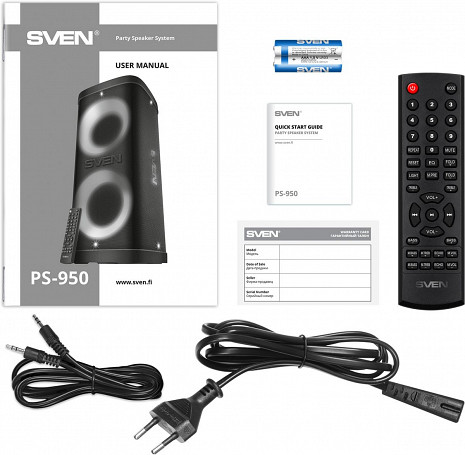 Skaņas sistēma ar karaoke  PS-950 Black
