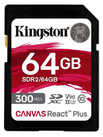 Карта памяти MEMORY SDXC 64GB C10/SDR2/64GB KINGSTON SDR2/64GB