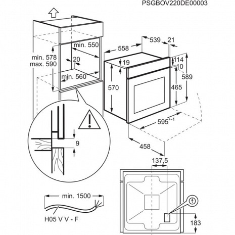 Духовка, духовой шкаф  BPS351161M