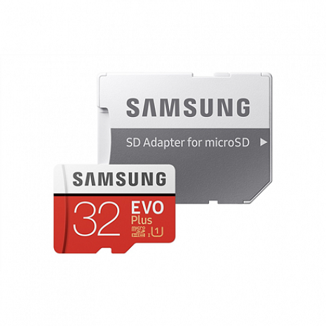 Atmiņas karte Samsung EVO PLUS UHS-I 32 GB, MicroSDHC, Flash memory class 10, SD adapter MB-MC32GA/EU