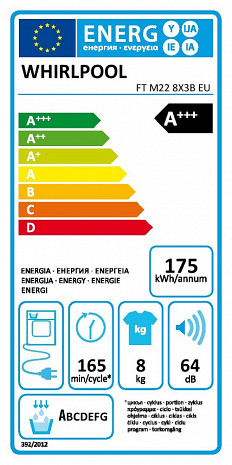 Veļas žāvētājs  FT M22 8X3B EU