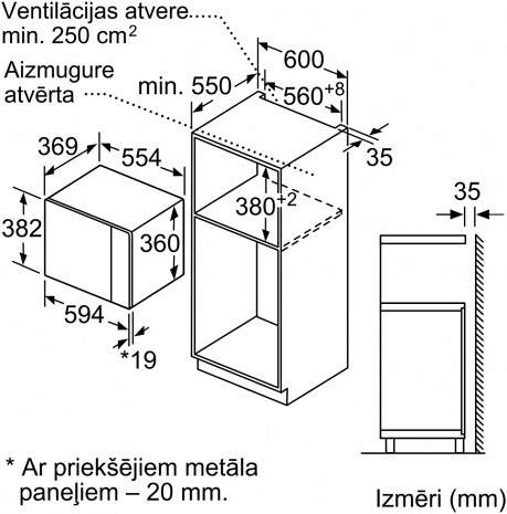 Mikroviļņu krāsns  BFL554MB0