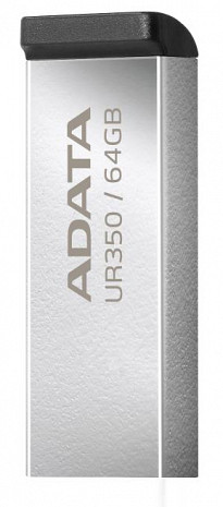 USB zibatmiņa MEMORY DRIVE FLASH USB3.2 64GB/BLACK UR350-64G-RSR/BK ADATA UR350-64G-RSR/BK