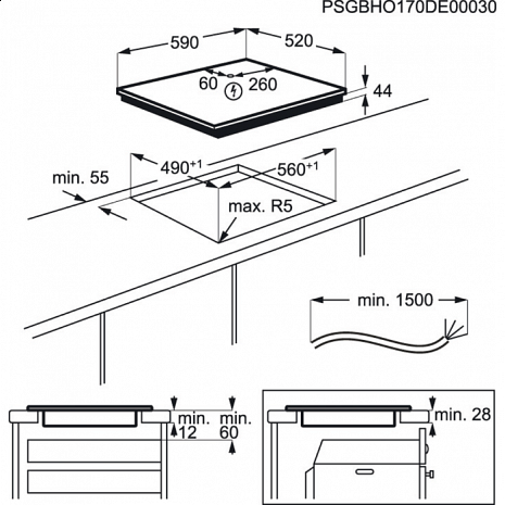 Plīts virsma  EIV63440BW