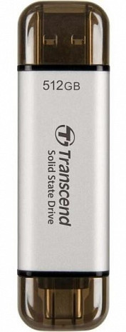 Cietais disks External SSD|TRANSCEND|ESD310|512GB|USB-C|USB|3D NAND|Write speed 900 MBytes/sec|Read speed 1050 MBytes/sec|TS512GESD310S TS512GESD310S