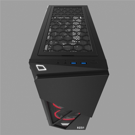 Datora korpuss Inferno 310, with RGB fans, Tempered Glass Side window 3021