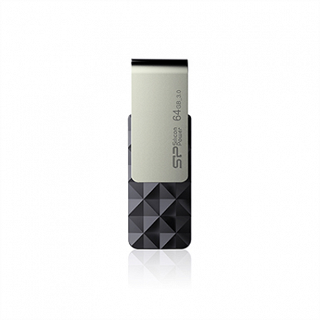 USB zibatmiņa Silicon Power Blaze B30 16 GB, USB 3.0, Black SP016GBUF3B30V1K