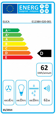 Tvaika nosūcējs  ELITE14 LUX WH/A/60