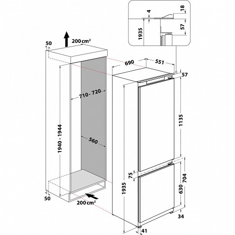 Ledusskapis  WH SP70 T241 P