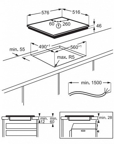 Plīts virsma  IAE64413XB