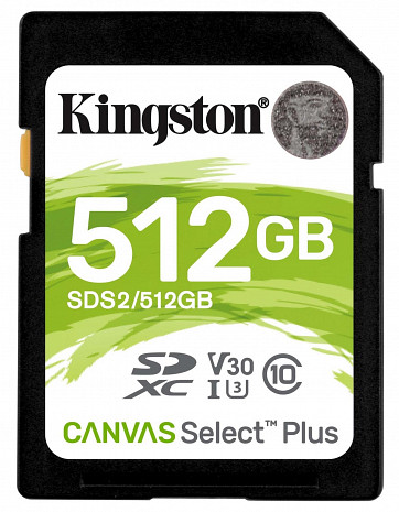 Карта памяти KINGSTON 256GB UHS-I SD Memory Card (Class 10) SDS2/512GB