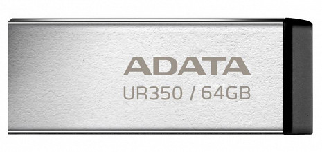 USB zibatmiņa MEMORY DRIVE FLASH USB3.2 64GB/BLACK UR350-64G-RSR/BK ADATA UR350-64G-RSR/BK