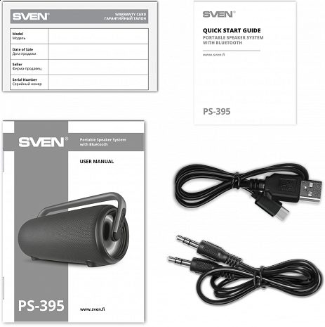 Portatīvais skaļrunis  PS-395 Black