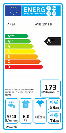 Veļas mašīna  WHE 1041 B