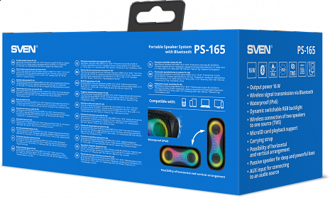 Portatīvais skaļrunis  PS-165 Black