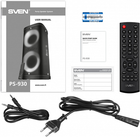 Skaņas sistēma ar karaoke PS-930 PS-930 Black