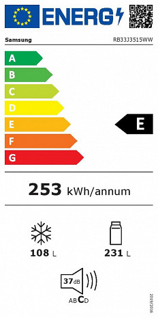Ledusskapis  RB33J3515WW/EF