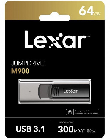 USB zibatmiņa MEMORY DRIVE FLASH USB3.1 64GB/M900 LJDM900064G-BNQNG LEXAR LJDM900064G-BNQNG