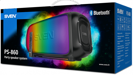 Skaņas sistēma ar karaoke  PS-860 Black