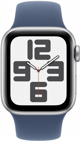 Viedpulkstenis Watch SE GPS + Cellular 40mm Silver Aluminium Case with Denim Sport Band - S/M MXGF3ET/A