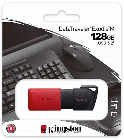 USB zibatmiņa MEMORY DRIVE FLASH USB3.2/128GB DTXM/128GB KINGSTON DTXM/128GB