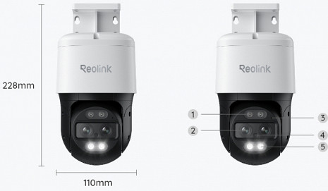Ārtelpu IP kamera TrackMix Series P760 PCTMXPT4K01
