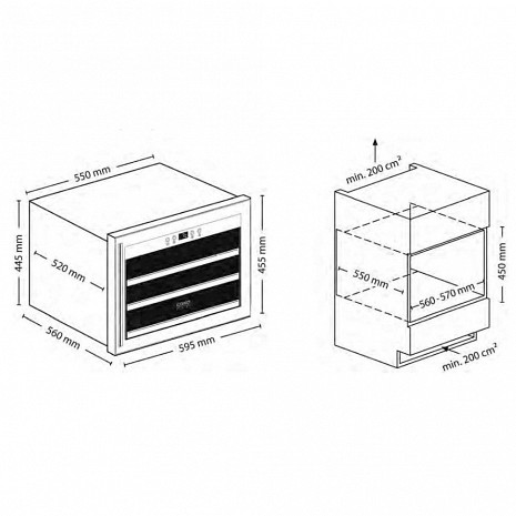 Ledusskapis WineSafe 18 EB 00629