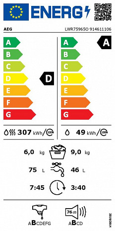 Veļas mašīna  LWR75965O