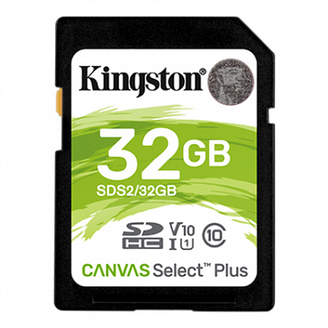 Atmiņas karte Kingston Canvas Select Plus UHS-I 32 GB, SDHC, Flash memory class 10 SDS2/32GB