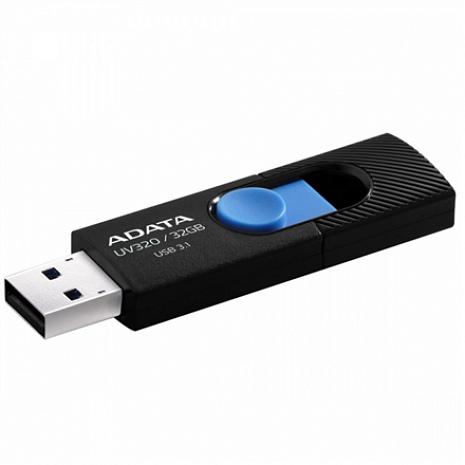 USB zibatmiņa ADATA UV320 32 GB, USB 3.1, Black/Blue AUV320-32G-RBKBL