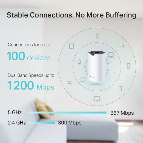 Mājas Wi-Fi tīkla sistēma (Mesh)  DECOS4(3-PACK)