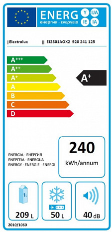 Ledusskapis  EJ2801AOX2