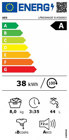 Veļas mašīna  LFR83846OE