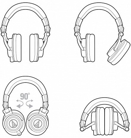 Austiņas  ATH-M50X