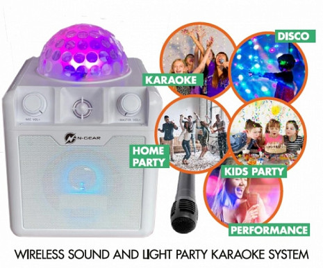 Skaņas sistēma ar karaoke DISCO BLOCK 410 DISCOBLOCK410W