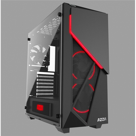 Datora korpuss Inferno 310, with RGB fans, Tempered Glass Side window 3021