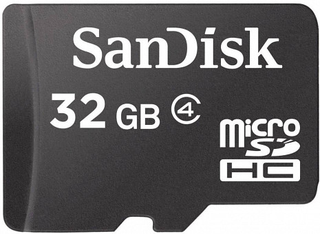 Карта памяти MEMORY MICRO SDHC 32GB CLASS4/SDSDQM-032G-B35 SANDISK SDSDQM-032G-B35