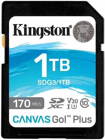 Карта памяти MEMORY SDXC 1TB UHS-I/SDG3/1TB KINGSTON SDG3/1TB