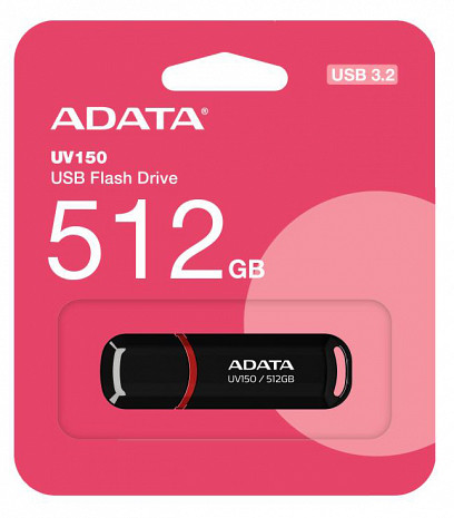 USB zibatmiņa MEMORY DRIVE FLASH USB3 512GB/BLACK AUV150-512G-RBK AUV150-512G-RBK