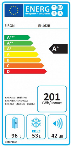Ledusskapis  EI-162B INOX
