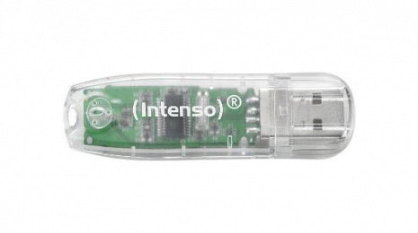 USB zibatmiņa MEMORY DRIVE FLASH USB2 32GB/TRANSPARENT 3502480 INTENSO 3502480