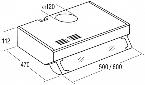 Tvaika nosūcējs  F-2060 X/L