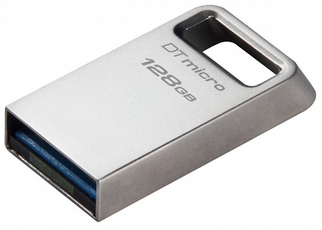 USB zibatmiņa Kingston USB 3.2 Flash Drive DataTraveler micro 128 GB, USB 3.2, Silver DTMC3G2/128GB