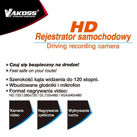 Auto video reģistrators  R/VC-605