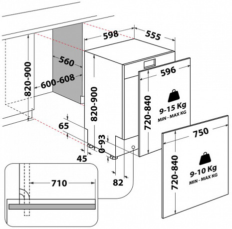 Trauku mazgājamā mašīna  WH8IC15B4M6LHC0