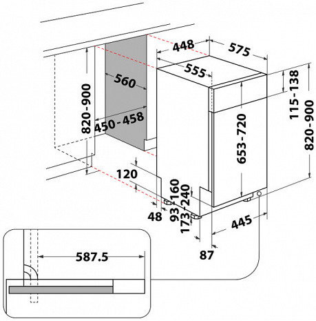 Посудомоечная машина  WH6PB10BS7A0