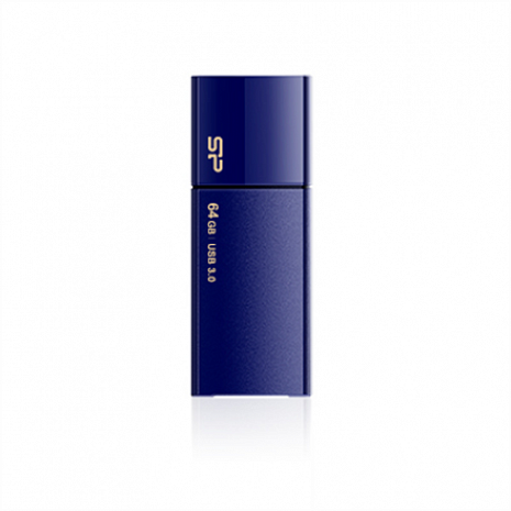 USB zibatmiņa Silicon Power Blaze B05 64 GB, USB 3.0, Blue SP064GBUF3B05V1D