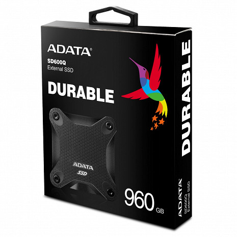 Cietais disks ADATA External SSD SD600Q 240 GB, USB 3.1, Black ASD600Q-240GU31-CBK
