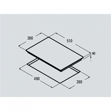 Plīts virsma  LCI 302 BK  08047406