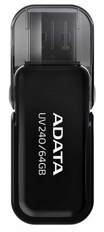 USB zibatmiņa MEMORY DRIVE FLASH USB2 64GB/BLACK AUV240-64G-RBK ADATA AUV240-64G-RBK